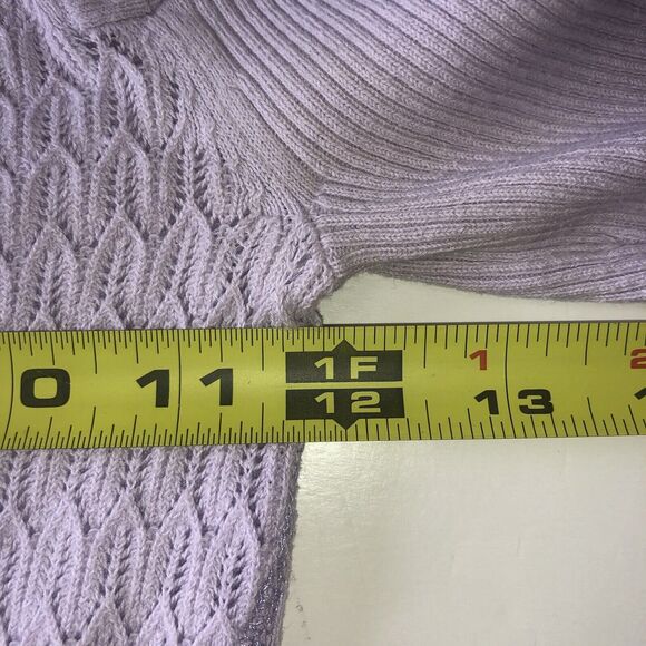 Victorias Secret Lilac Ribbed Textured Sweater Size XS/TP - Picture 4 of 16